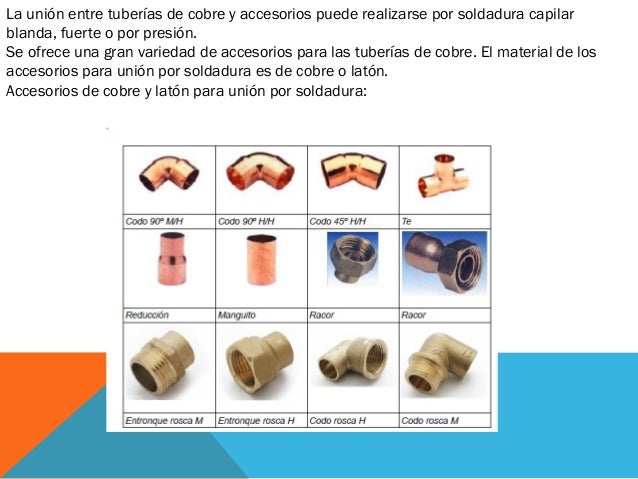 Tubos de cobre