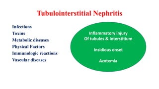 Tubulointerstitial diseases