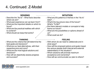 E - Conduct one-on-one meetings with key project members to give feedback. 