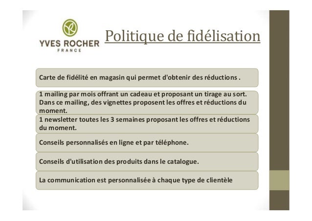 rocher catalogue yves Yves Etude cas Rocher de