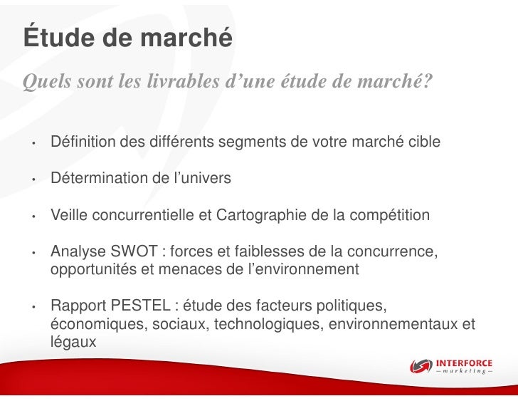 Etude De Marche Par Interforce Marketing