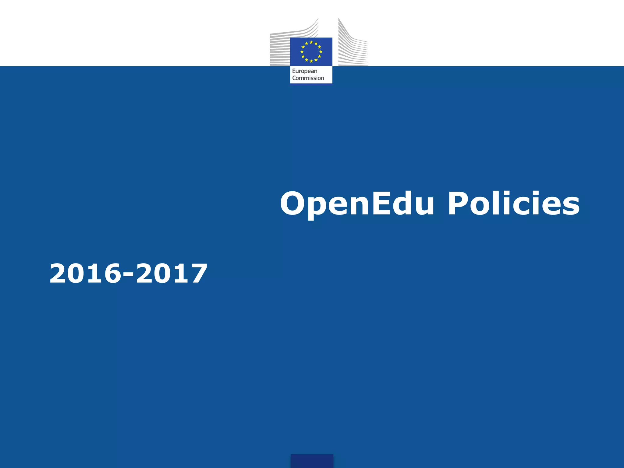 OpenEdu Policies
2016-2017
 