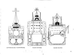Liquid Petrolium Gas tanker : T6u chh khl d6t hba Ibng

Ore carrier : TAu chh qu#ng

Coal carrier :TAu chv than

 