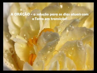 A ORAÇÃO - a solução para os dias atuais com a Terra em transição! 