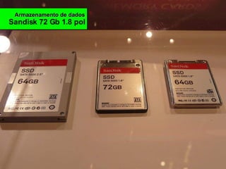 Armazenamento de dados Sandisk 72 Gb 1.8 pol 