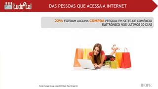 DAS PESSOAS QUE ACESSA A INTERNET
 