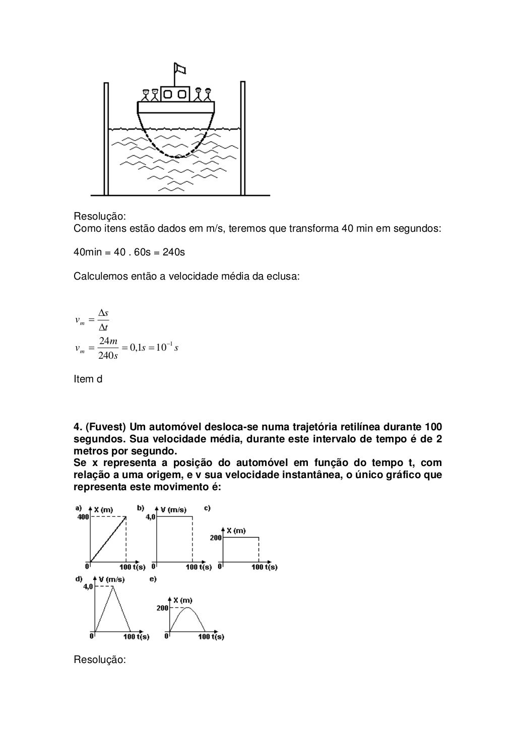 Tudo é física cinemática - velocidade média