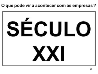 SÉCULO XXI O   que   pode   vir   a   acontecer   com   as   empresas   ? 