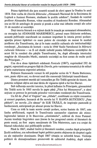 Istoria debutului literar al scriitorilor rant lini in timpul ccolii (1820 - 2000)

      Prima tiparitura din Cara noastr...