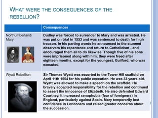 What were the consequences of the rebellion?