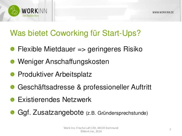 Mietvertrag coworking space muster