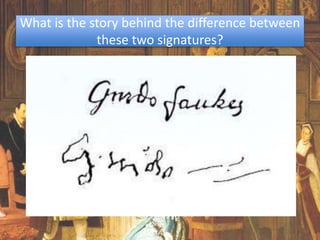 What is the story behind the difference between
these two signatures?
 