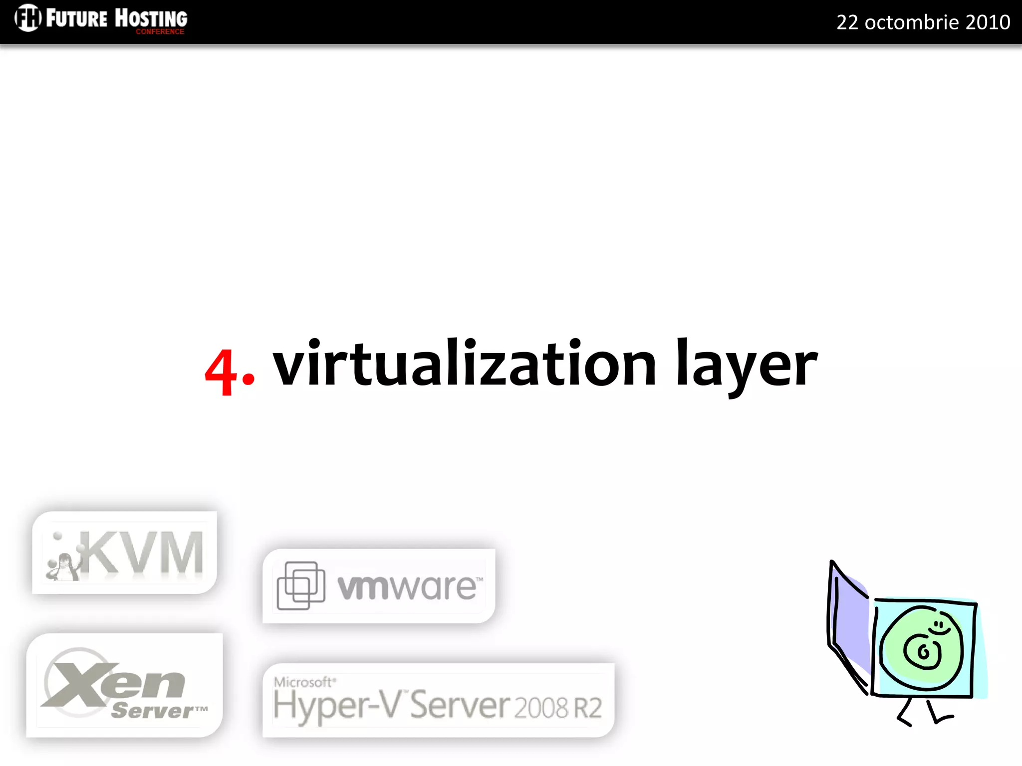 22 octombrie 2010
4. virtualization layer
 