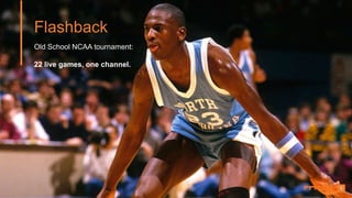 5
Old School NCAA tournament:
22 live games, one channel.
Flashback
 