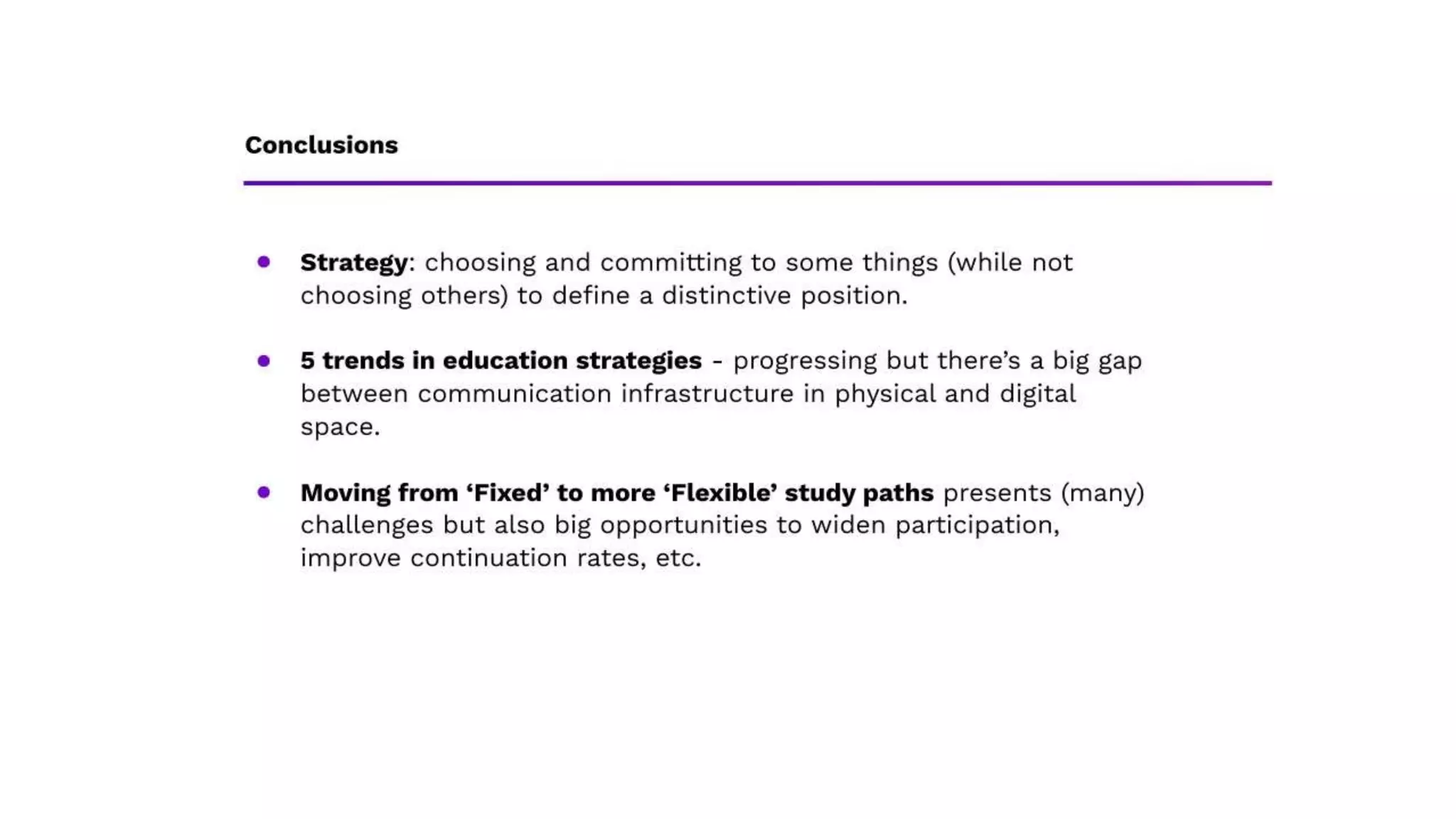 100 education strategies later: what we learned about how universities think digital strategy - and how they could do better