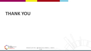 # G E C 2 0 1 6 | @ G E C G L O B A L | G E C .
C O
THANK YOU