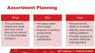 Retail Assortment Planning 2.0 for SPI Buyer | PDF