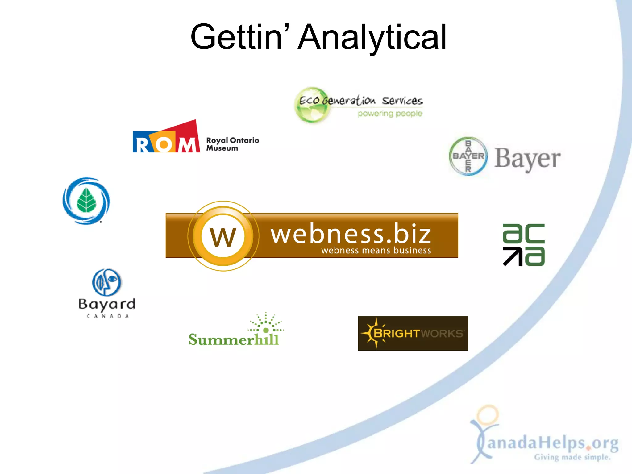 Gettin’ Analytical
 