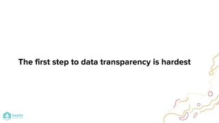 The first step to data transparency is hardest
 