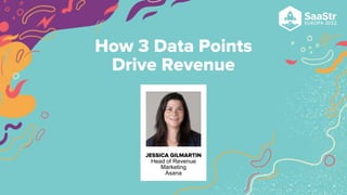 JESSICA GILMARTIN
Head of Revenue
Marketing
Asana
How 3 Data Points
Drive Revenue
 