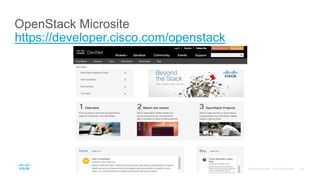 OpenStack Microsite
https://developer.cisco.com/openstack
 