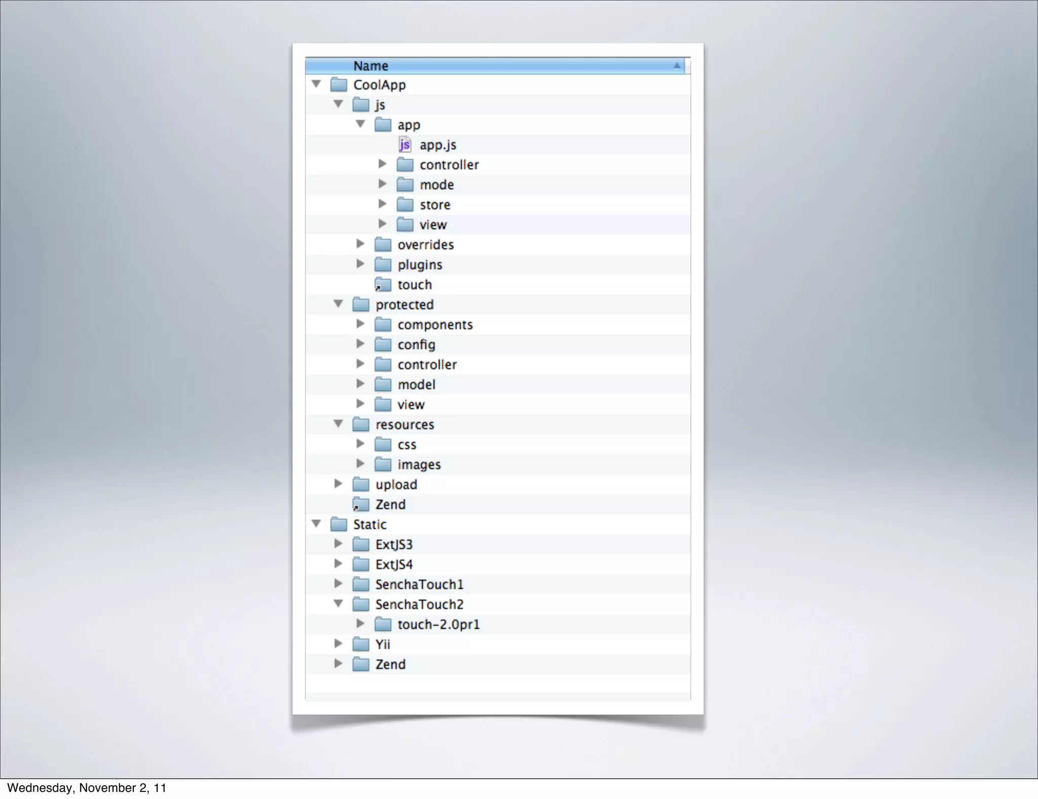 Wednesday, November 2, 11
 