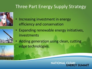 National Clean Energy Summit PPt | PPT