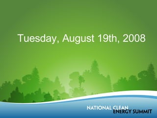Tuesday, August 19th, 2008 