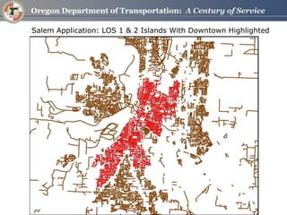 Salem Application: LOS 1 & 2 Islands With Downtown Highlighted  