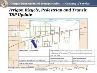 Irrigon Bicycle, Pedestrian and Transit TSP Update  