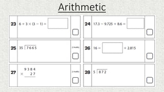 Arithmetic
 