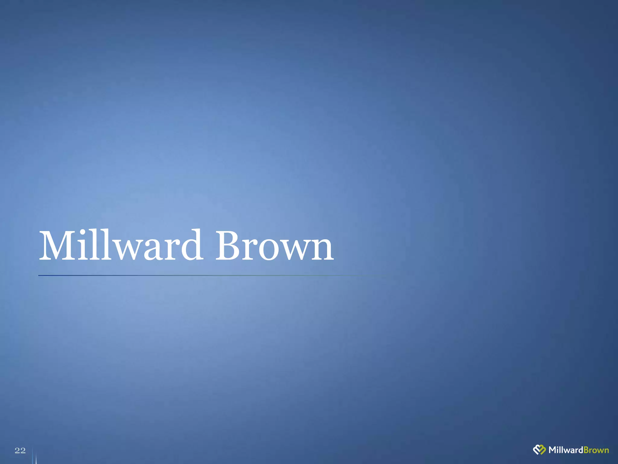 Millward Brown
22
 
