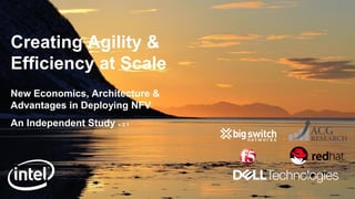 1
Creating Agility &
Efficiency at Scale
New Economics, Architecture &
Advantages in Deploying NFV
An Independent Study v.2.1
 