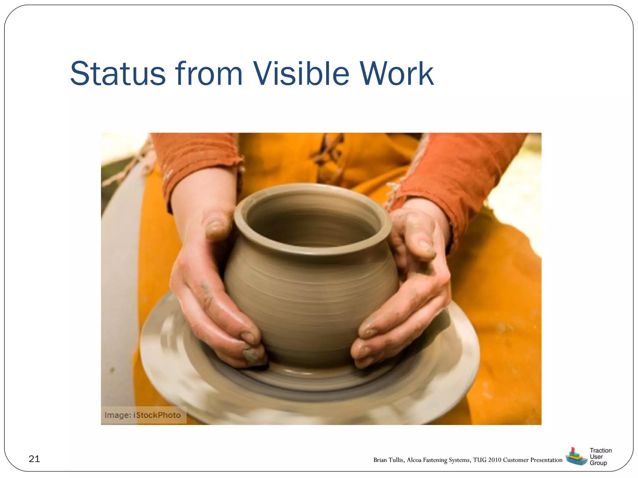 Status from Visible Work 
