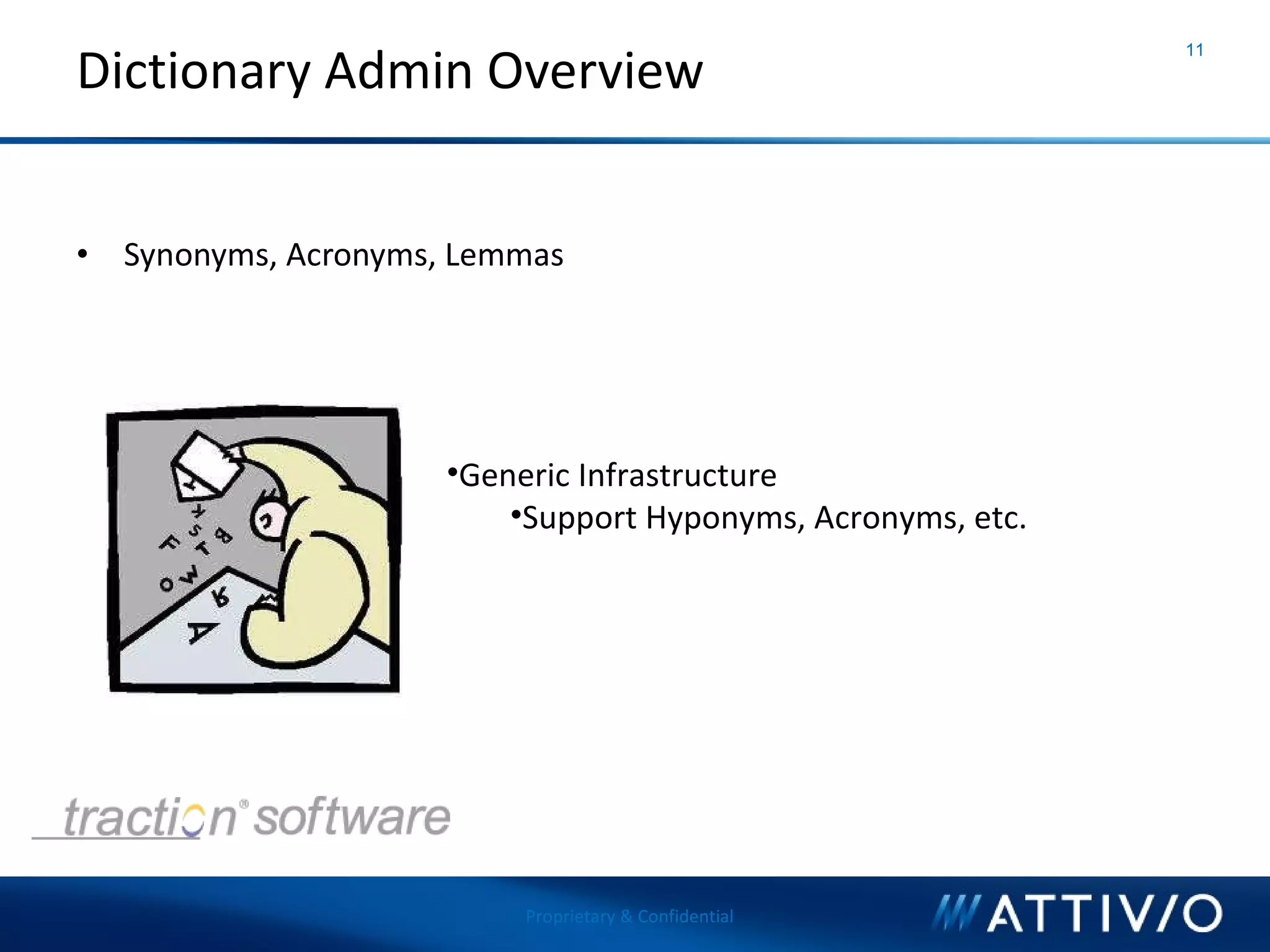 Attivio - What's New in AIE 2 and Dictionary Management