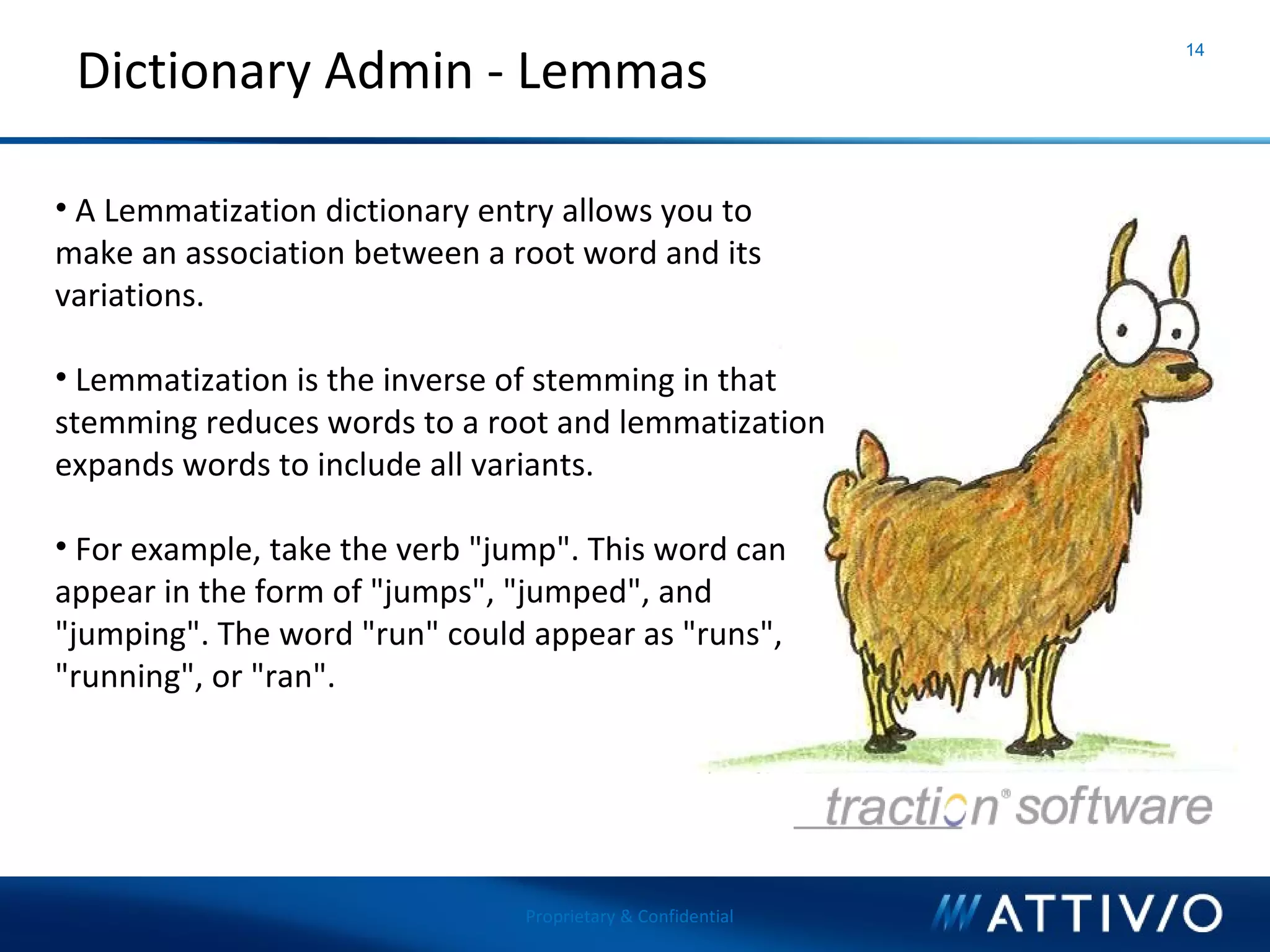Attivio - What's New in AIE 2 and Dictionary Management