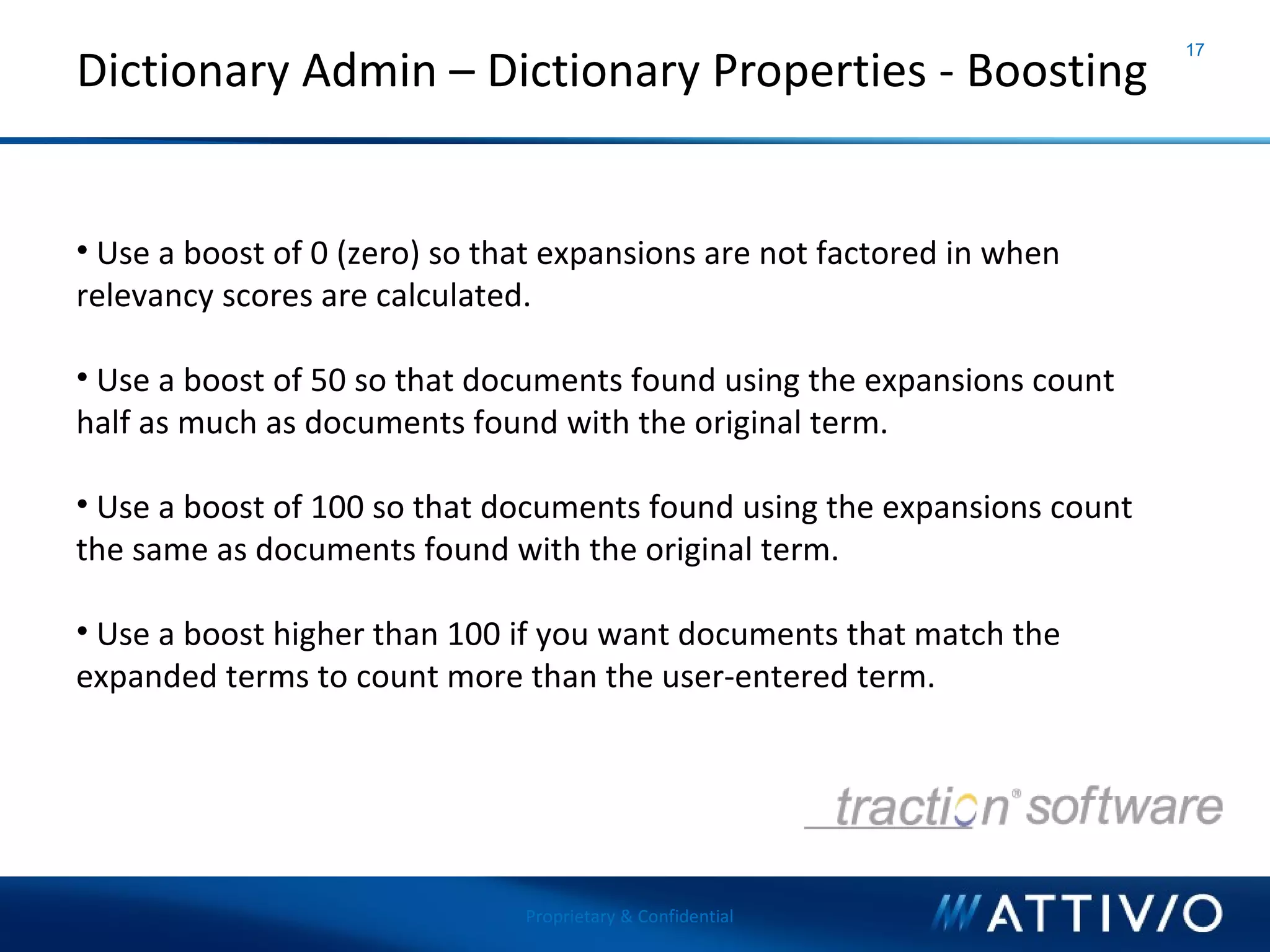 Attivio - What's New in AIE 2 and Dictionary Management