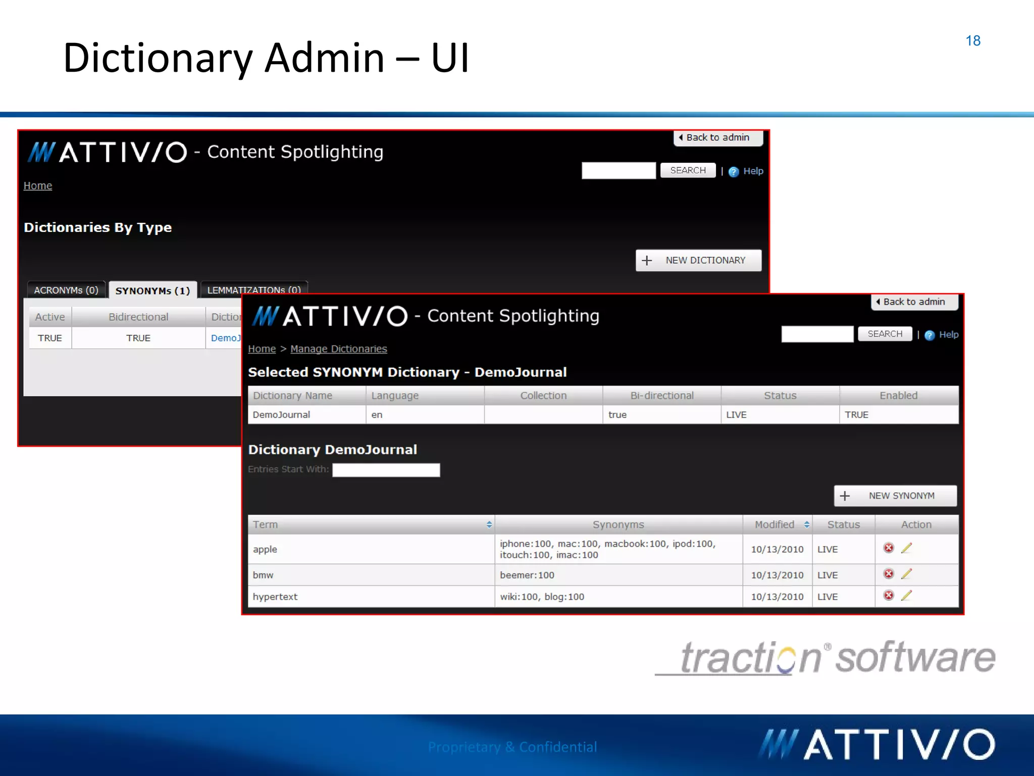 Attivio - What's New in AIE 2 and Dictionary Management
