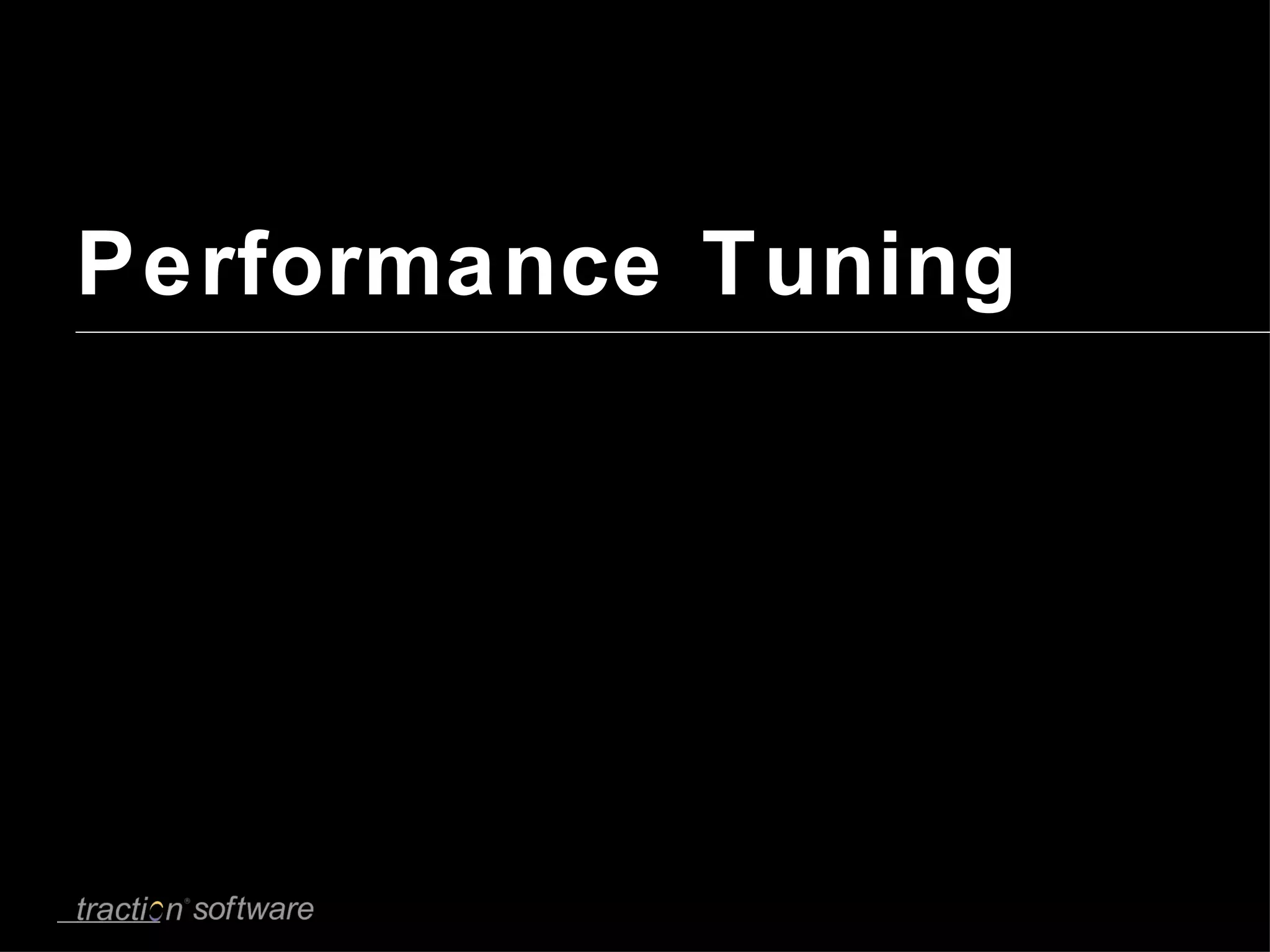 Performance Tuning 