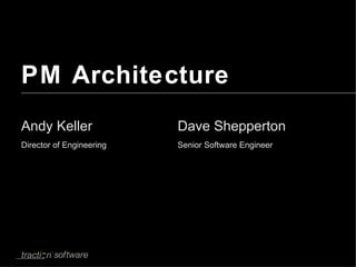 PM Architecture ,[object Object],Dave Shepperton Senior Software Engineer 