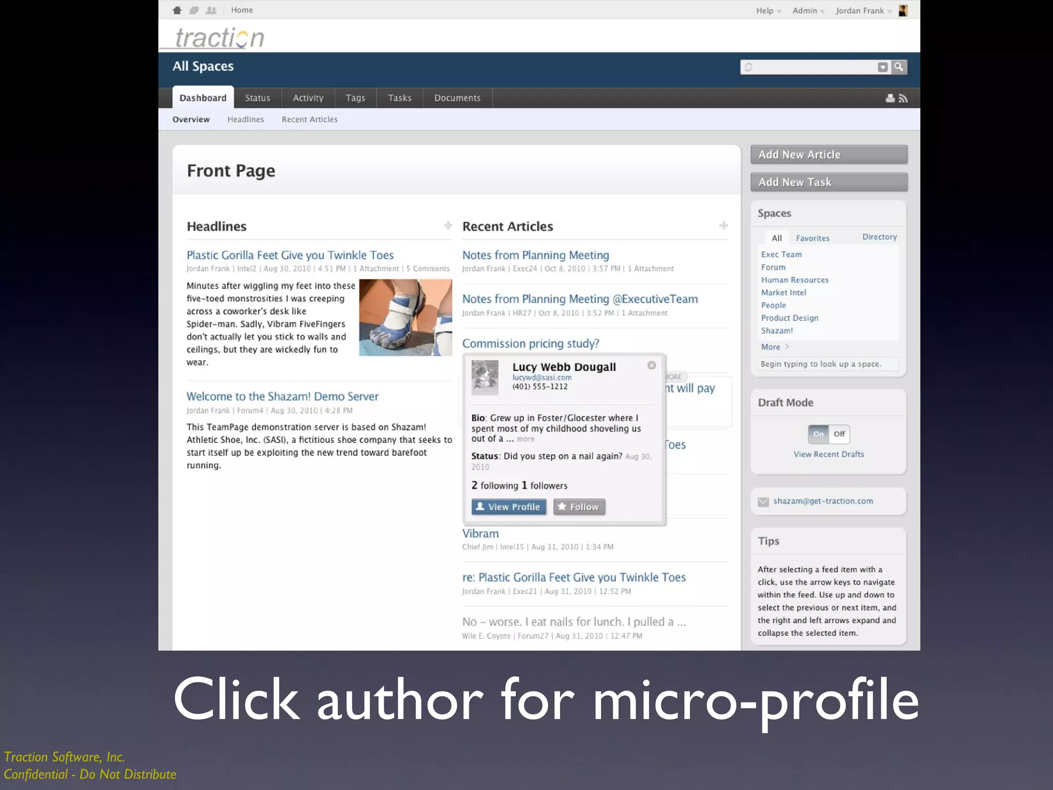 Click author for micro-profile 