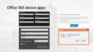 Office 365 device apps
 