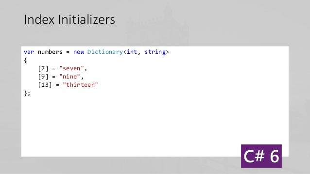 Tuga it 2016 - What's New In C# 6