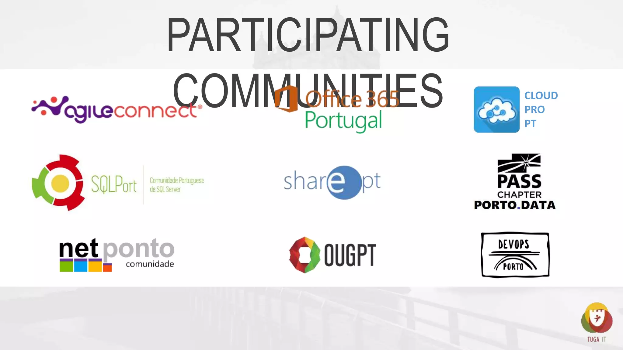 PARTICIPATING
COMMUNITIES CLOUD
PRO
PT
 