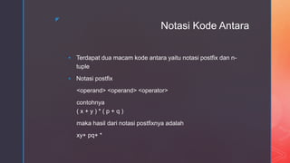 Desain Kompiler - Kode Antara | PPTX