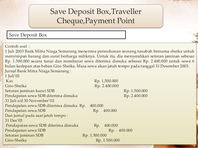 Akuntasi Bank Dan Saja