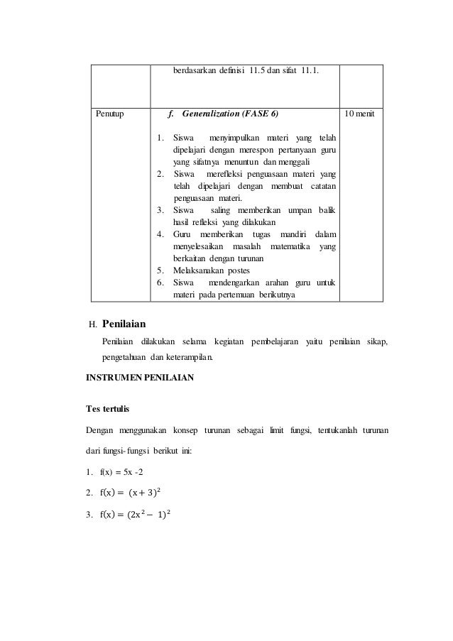 Rencana Pelaksanaan Pembelajaran Rpp Sma Smp Kurikulum 2013