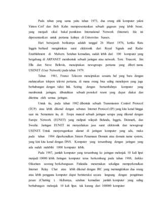 Tugas 1 Apa itu Jarkom | DOCX