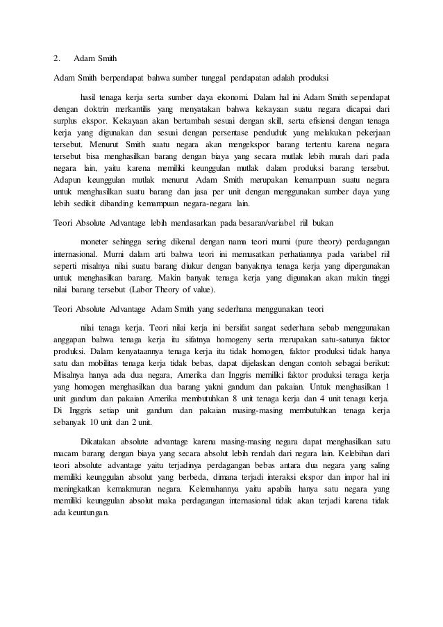 Sebutkan Hal Hal Yang Mendorong Terjadinya Perdagangan