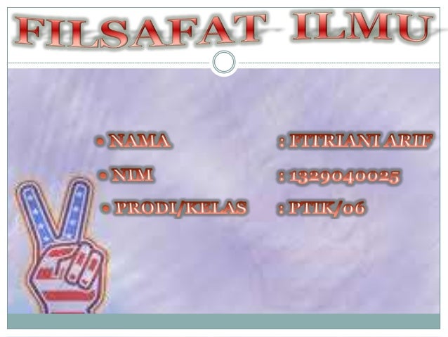 Tugas 1 Filsafat Ilmu